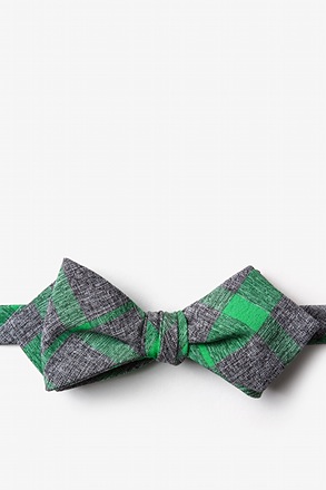 _Kirkland Green Diamond Tip Bow Tie_