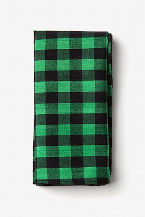 Pasco Green Pocket Square