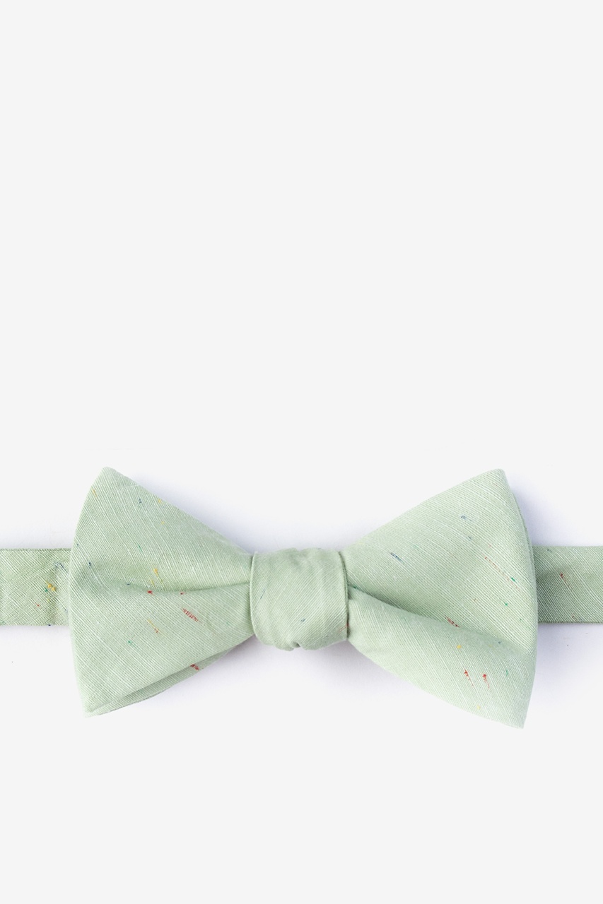 Teague Green Self-Tie Bow Tie Photo (0)