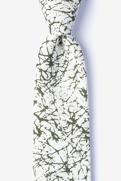 Green Cotton Wooster Tie