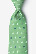 Anchors & Ships Wheels Green Tie Photo (0)