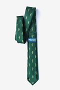 Christmas Cacti Green Skinny Tie Photo (1)