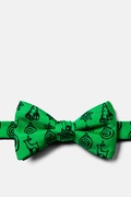 Christmas Icons Green Pre-Tied Bow Tie Photo (0)