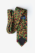 Christmas Kaleidoscope Triangles Green Extra Long Tie Photo (2)