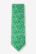 Get Lucky Green Extra Long Tie Photo (0)