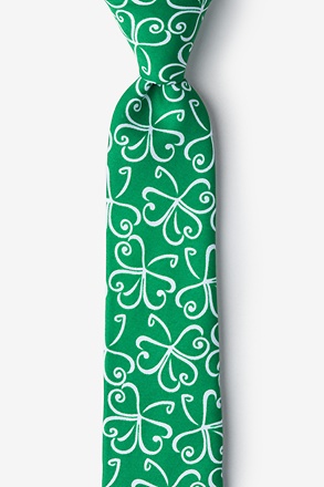 Get Lucky Green Skinny Tie
