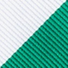 Green Microfiber Green & White Stripe Self-Tie Bow Tie