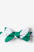 Green Microfiber Green & White Stripe