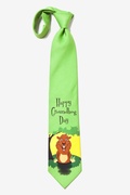 Happy Groundhog Day Green Tie Photo (3)