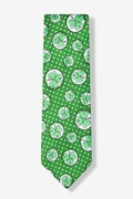 Holy Clovers Green Extra Long Tie Photo (0)