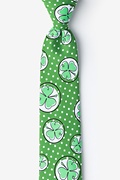 Holy Clovers Green Skinny Tie Photo (0)