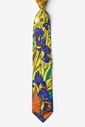 Irises - Van Gogh Green Extra Long Tie Photo (0)