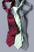 Jefferson Stripe Green Extra Long Tie Photo (2)