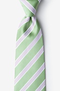 Jefferson Stripe Green Tie Photo (0)