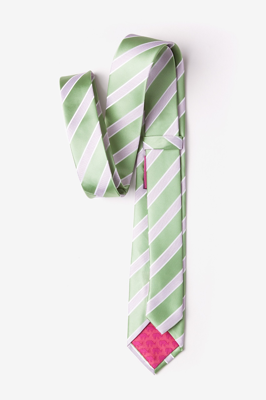 Jefferson Stripe Green Tie For Boys Photo (1)