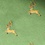 Green Microfiber Jumping Reindeer Extra Long Tie