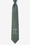 Pi to the 50th Decimal Green Extra Long Tie Photo (0)