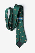 Prowling Foxes Green Skinny Tie Photo (1)