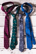Prowling Foxes Green Skinny Tie Photo (2)