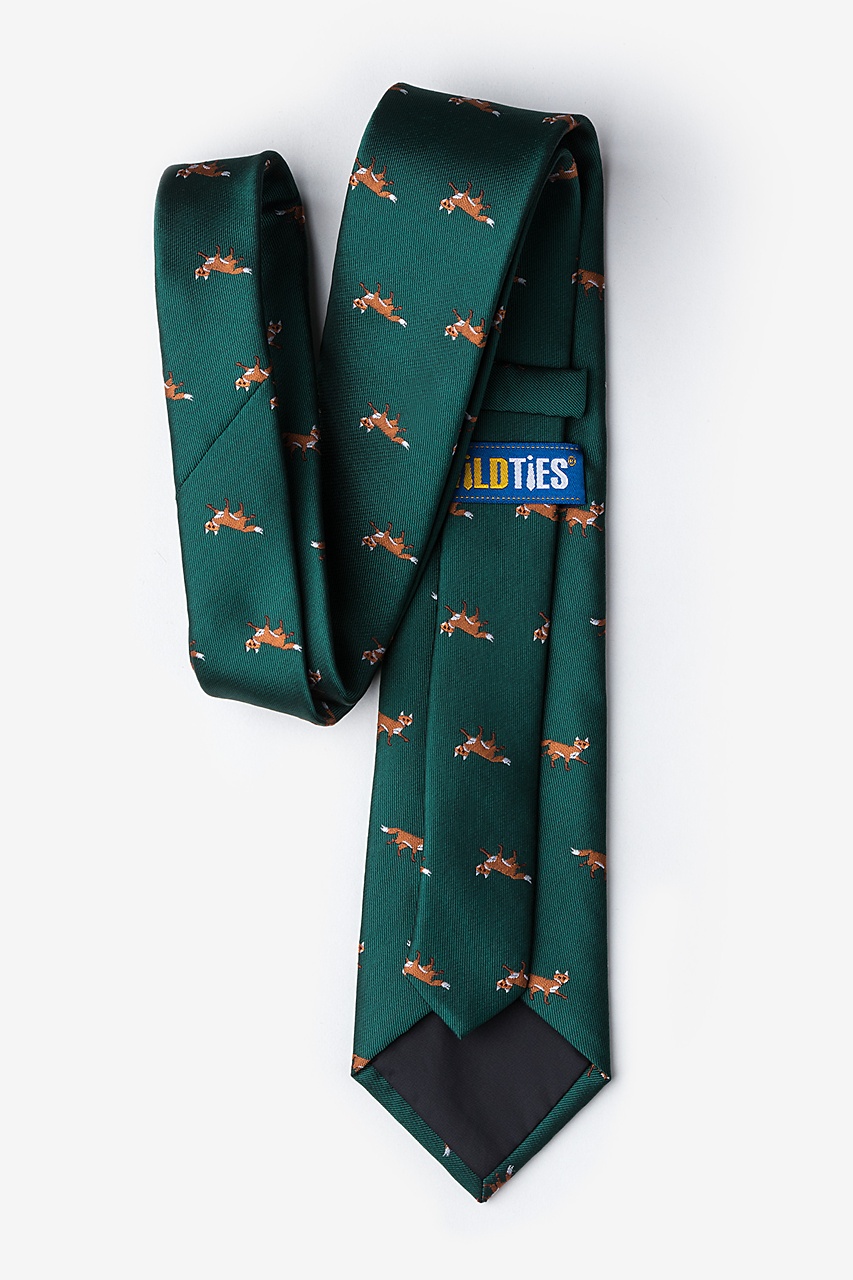 Prowling Foxes Green Tie Photo (1)