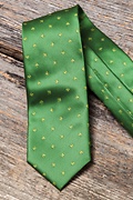Shamrocks Green Extra Long Tie Photo (2)