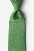 Shamrocks Green Extra Long Tie Photo (0)