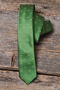Shamrocks Green Skinny Tie Photo (2)