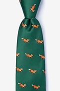 Sneaky Foxes Green Tie Photo (0)