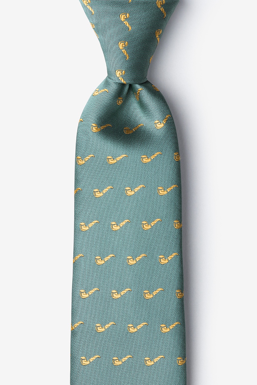 Tobacco Pipes Green Tie Photo (0)