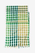 Green Party Check Scarf Photo (4)