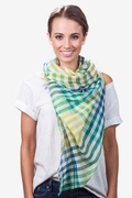 Green Party Check Scarf Photo (3)