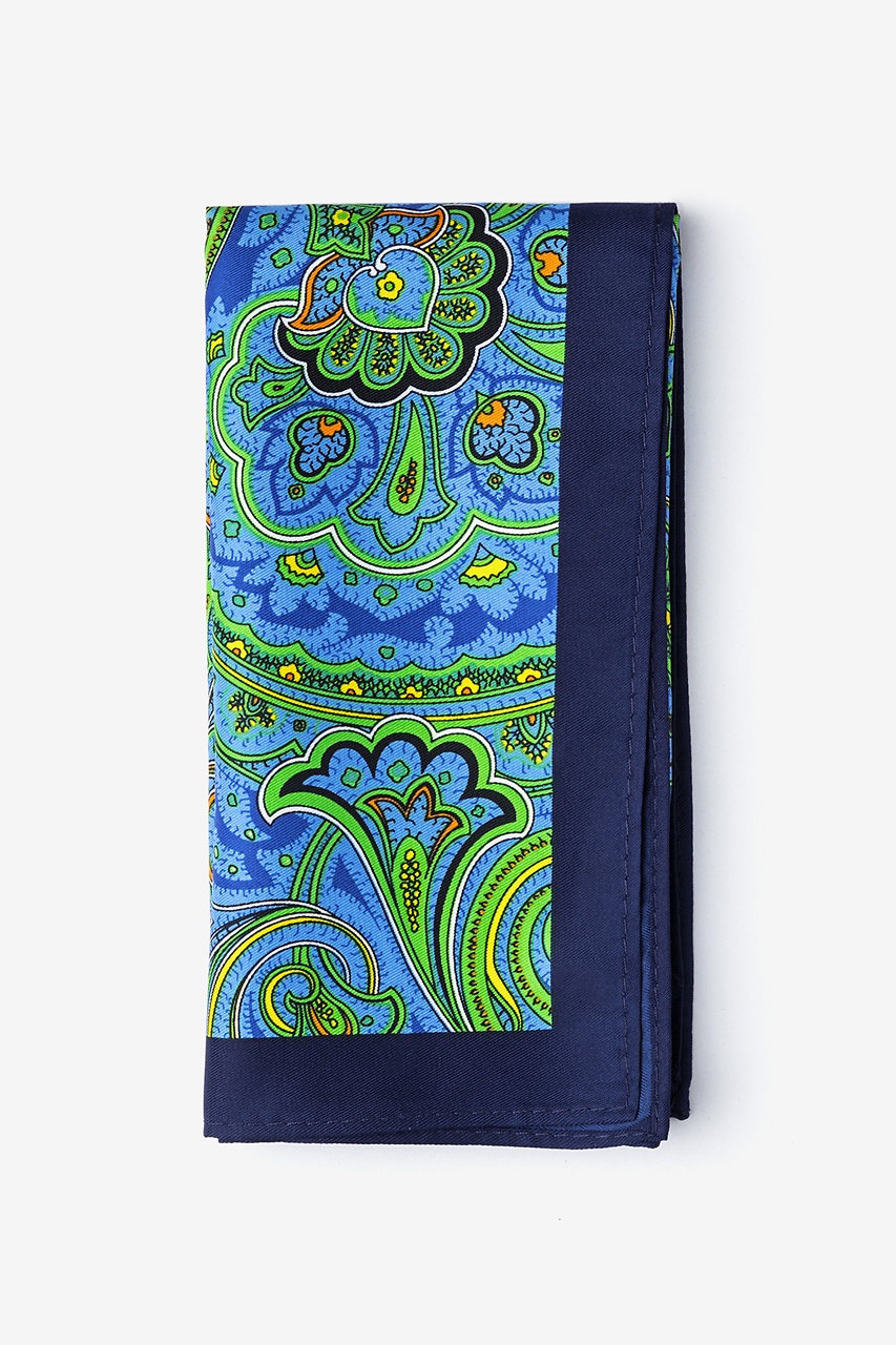 SIGMUND GREEN POCKET SQUARE