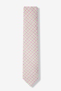 Chrome Plaid Green Skinny Tie Photo (1)