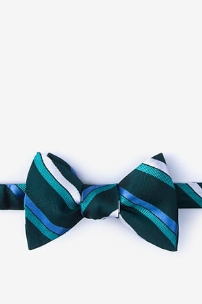 Bann Green Self-Tie Bow Tie