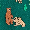 Green Silk Bear Necessities Extra Long Tie