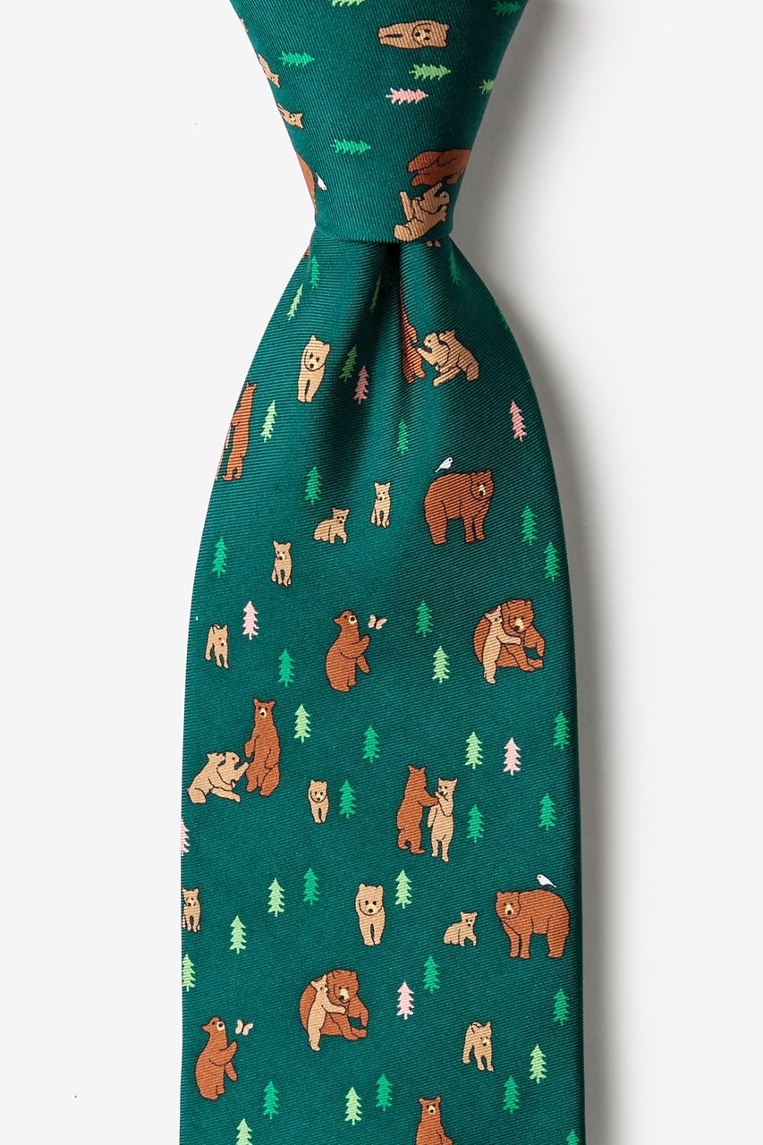 Bear Necessities Green Tie Photo (0)