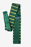 Briton Stripe Green Knit Tie Photo (1)