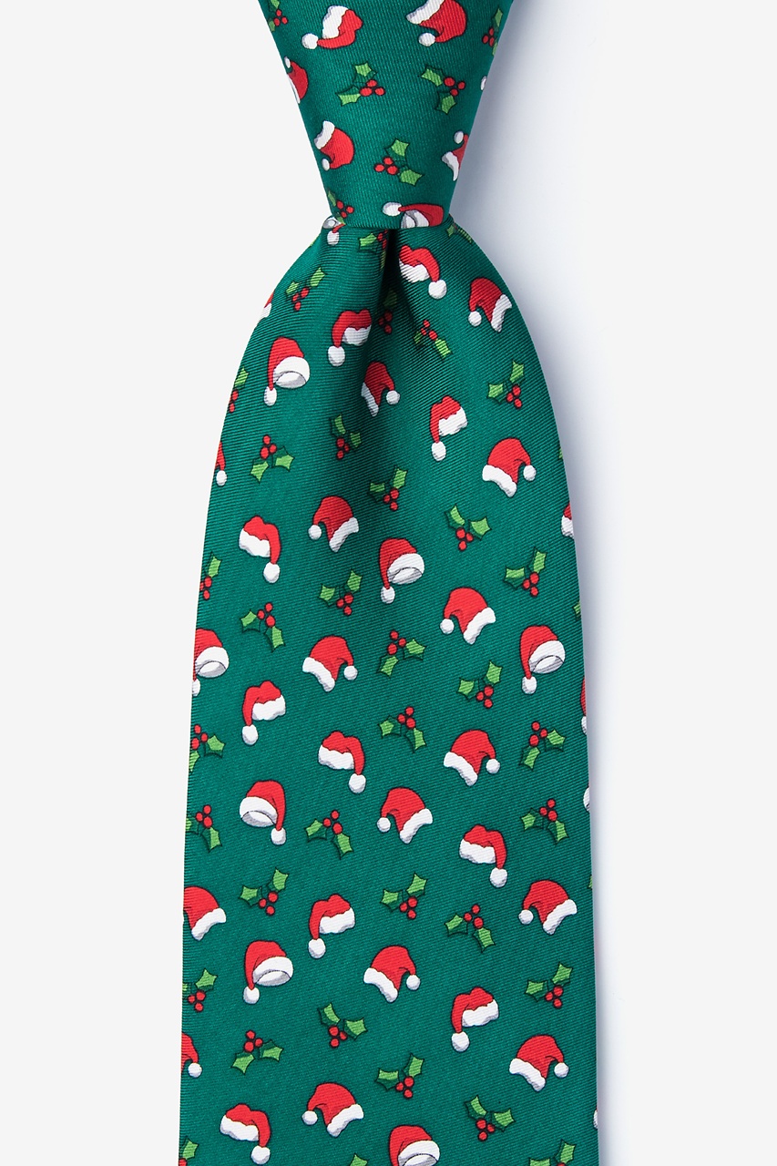 Christmas Caps Green Tie Photo (0)