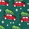 Green Silk Christmas Car-ma Tie