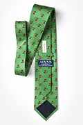 Feliz Navidog Green Extra Long Tie Photo (2)