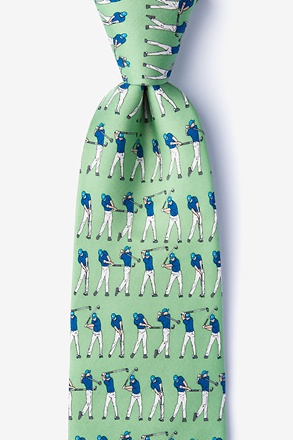 Impeccable Form Green Extra Long Tie