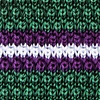 Green Silk Maltese Stripe Knit Skinny Tie