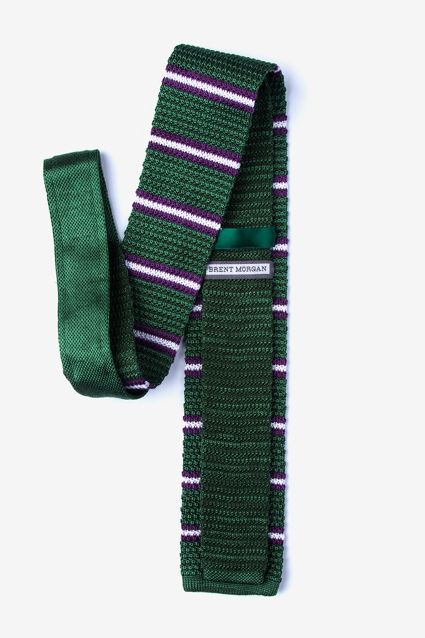 WIDER MALTESE STRIPE KNIT TIES 
