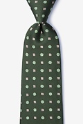 Monkey Green Extra Long Tie Photo (0)