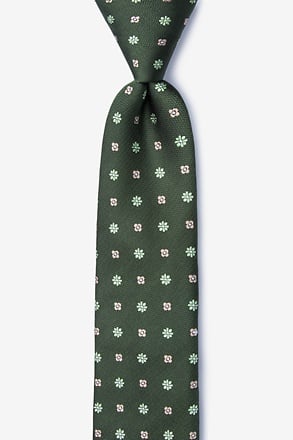 Monkey Green Skinny Tie