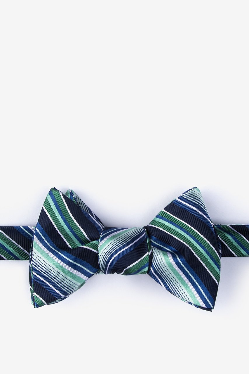 Moy Green Self-Tie Bow Tie Photo (0)
