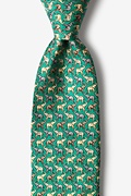 Pack O' Pachyderms Green Tie Photo (0)
