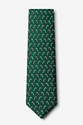 Peppermint Print Green Tie Photo (1)