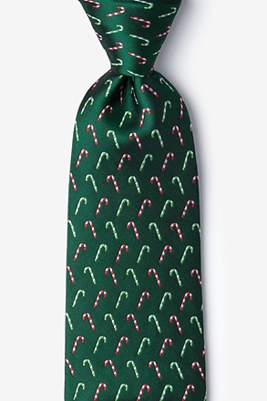 Peppermint Print Green Tie