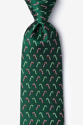 _Peppermint Print Green Tie_